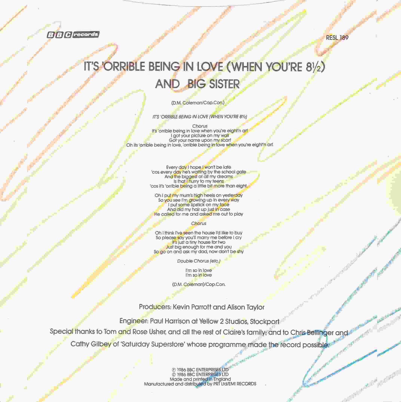 Back cover of RESL 189